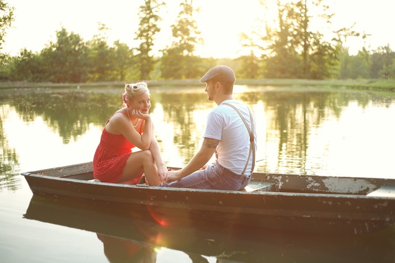 the notebook, vintage inspired engagement photography