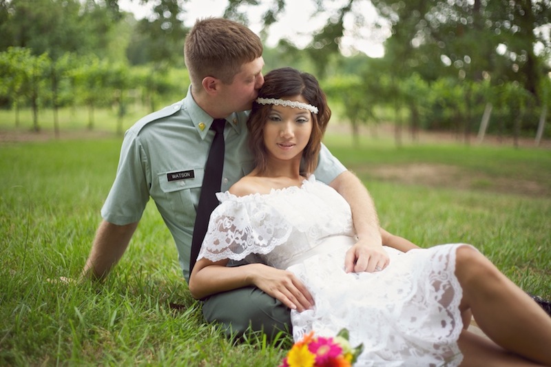 vintage 70s hippie bohemian chic wedding raleigh nc