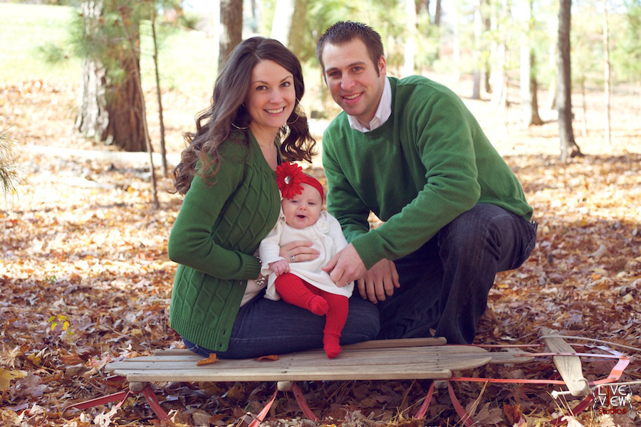 christmas family photography, fuquay varina nc