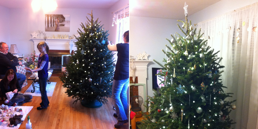 christmas tree setup, part 2