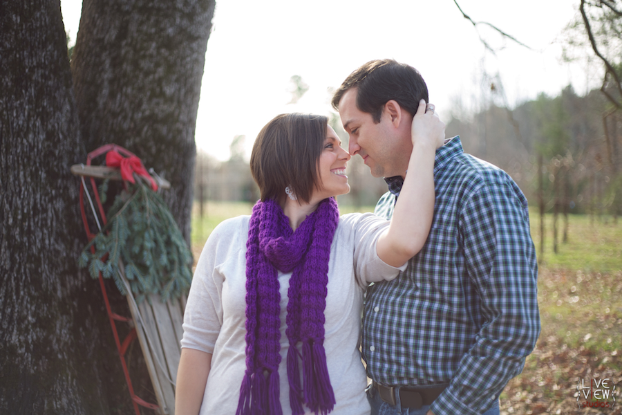christmas couple photos raleigh nc