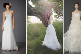 2012 wedding trends for brides, lace and feathers, illusion necklines, rustic, vintage weddings