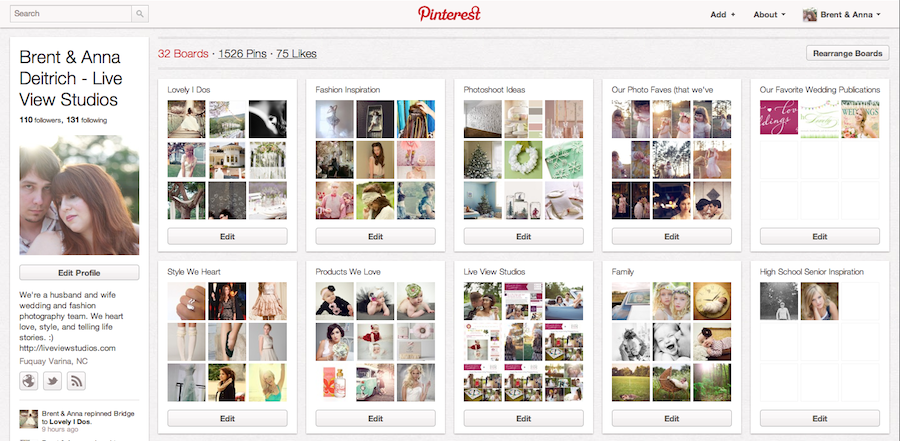 pinterest for wedding planning