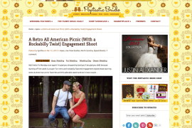 A Retro All American Picnic (With a Rockabilly Twist) Engagement Shoot | Poptastic Bride