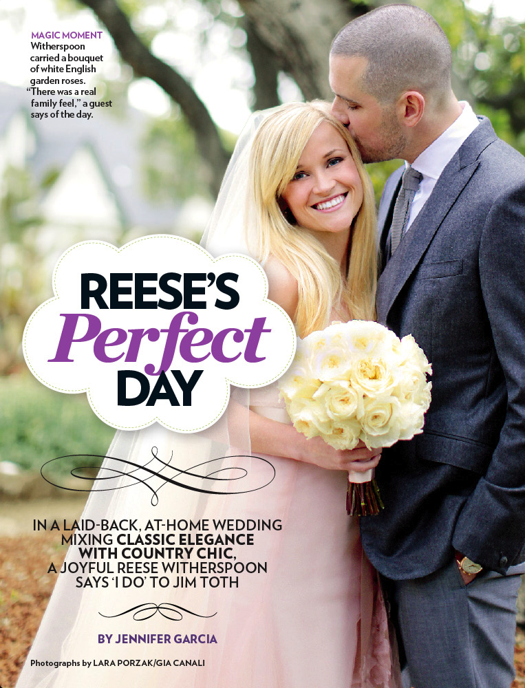 Reese Witherspoon and Jim Toth's wedding