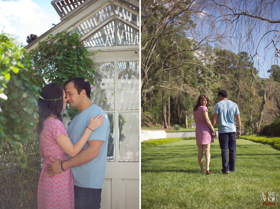modern vintage engagement photography