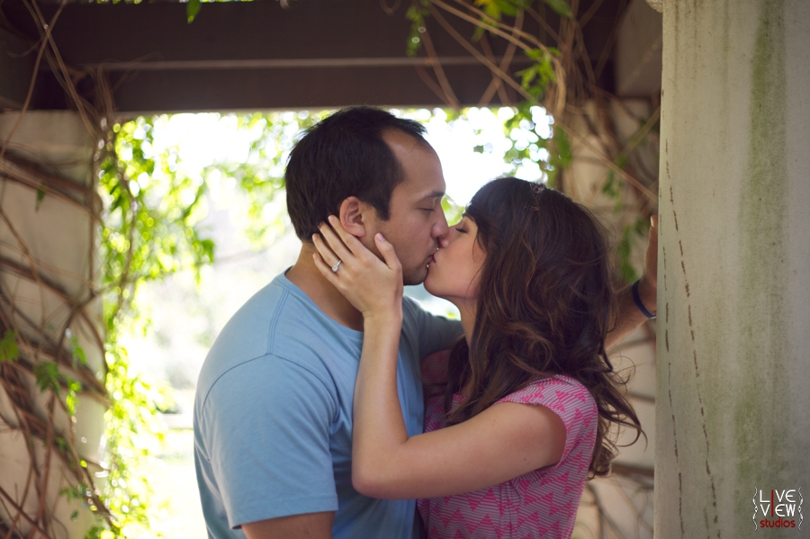 romantic southern engagement photos