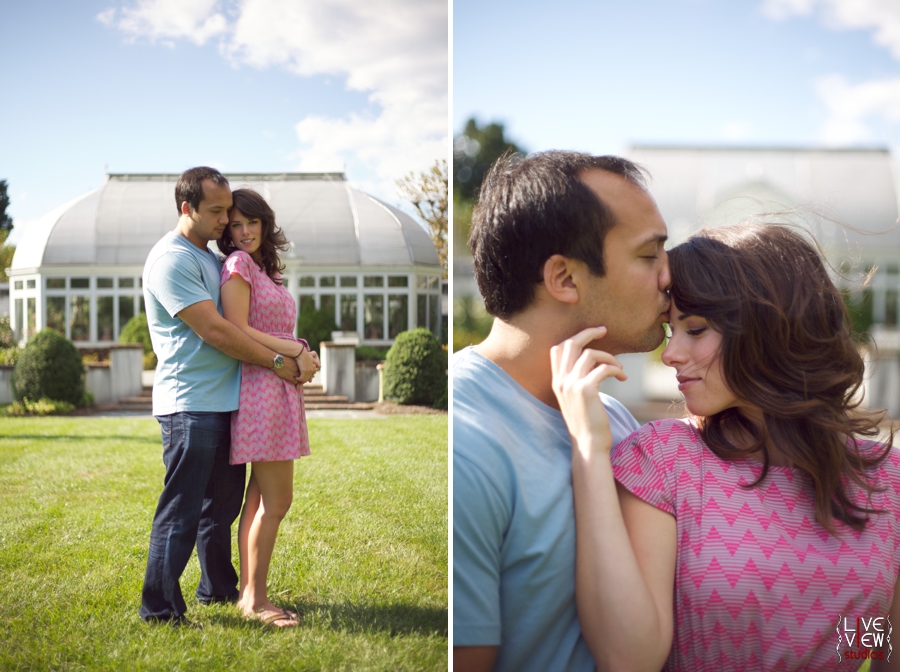 reynolda gardens engagement photos
