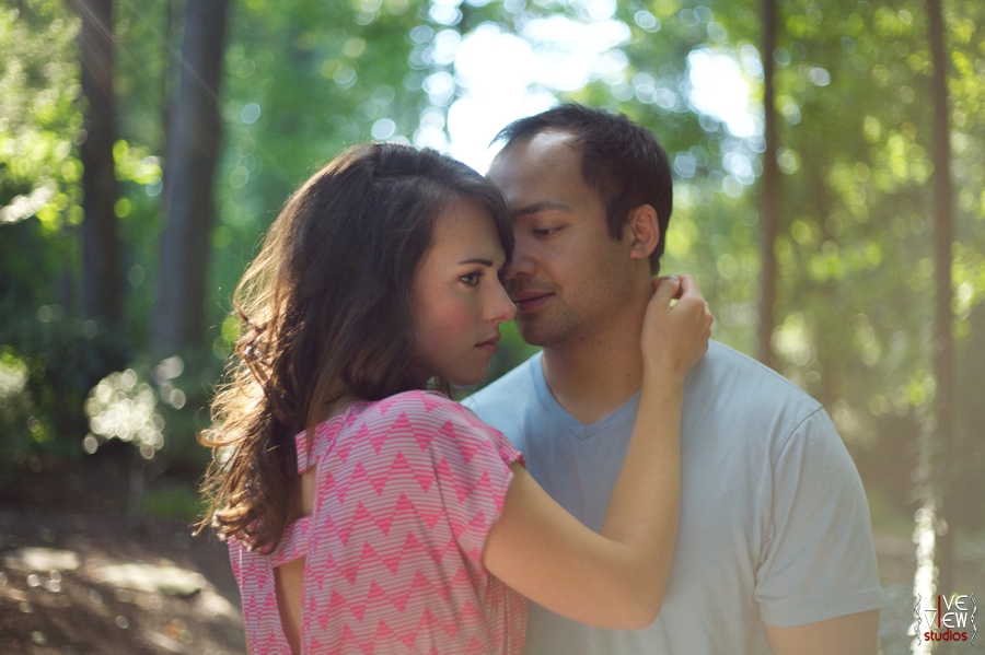 romantic southern engagement photography