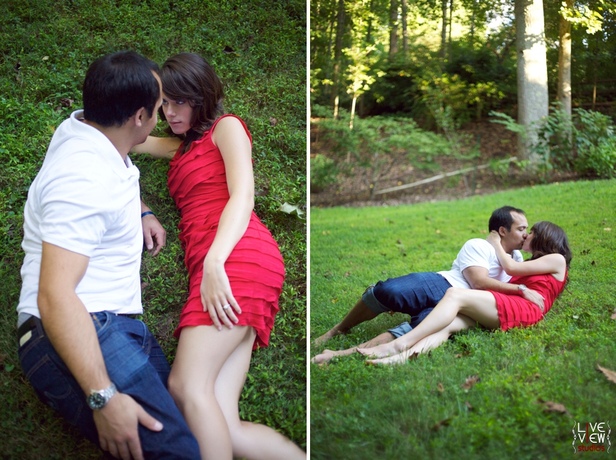 romantic engagement photos north carolina