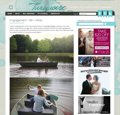 engagement | bill + molly » Something Turquoise {daily bridal inspiration} Live View Studios