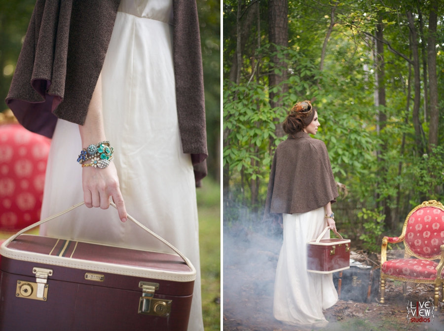custom vintage statement bracelets, retro wedding photographers