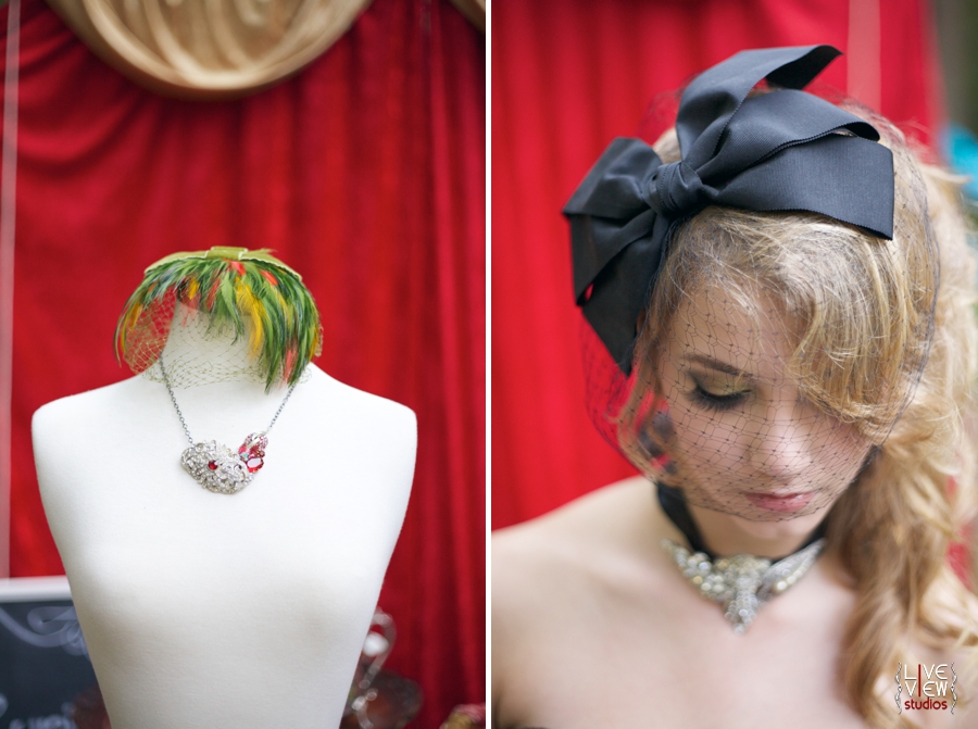 circus inspired wedding photography, custom vintage jewelry