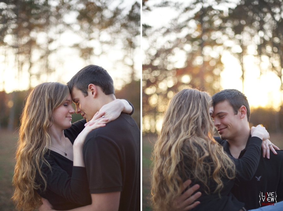 romantic couples engagement photography nc