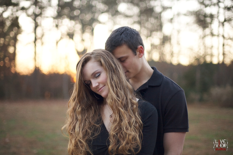 romantic couples engagement photography nc