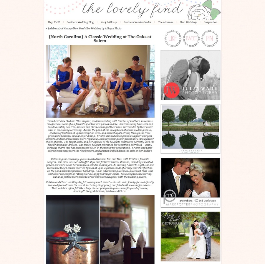 {North Carolina} A Classic Wedding at The Oaks at Salem