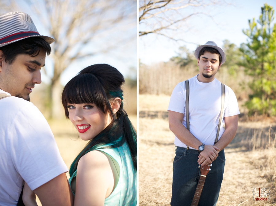 southern engagement photography, retro inspired portrait photographers