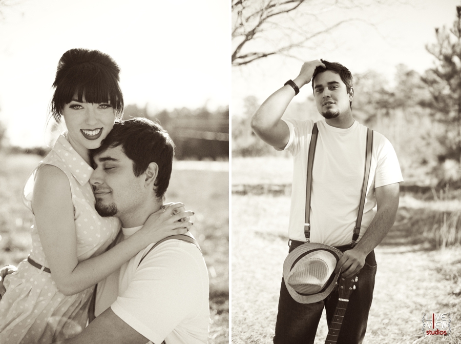 blackandwhite couple's portraits, raleigh nc engagement photographers 
