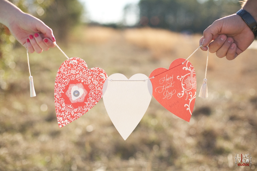 diy valentine's day heart banner 