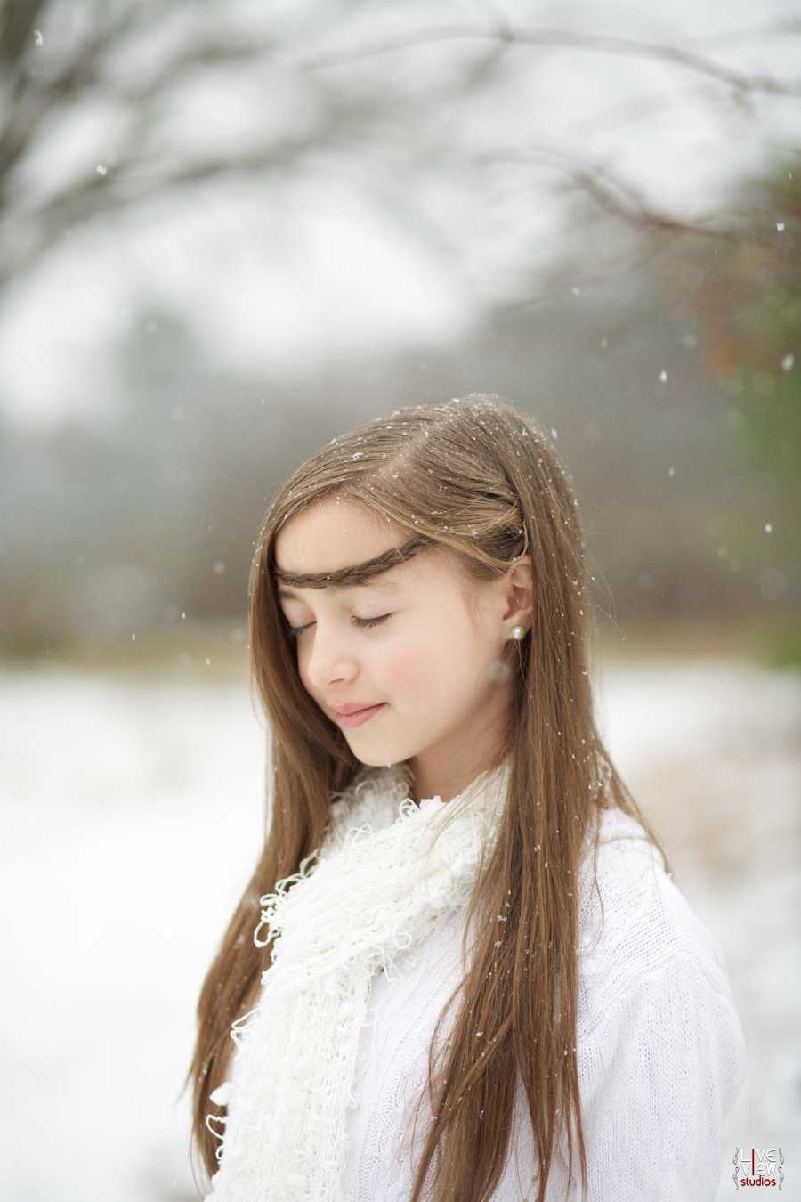 north carolina snow photography, ethereal children's portrait photographers  