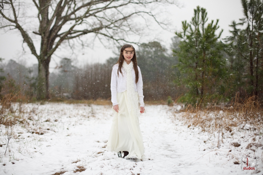 ethereal winter children's portrait photography 