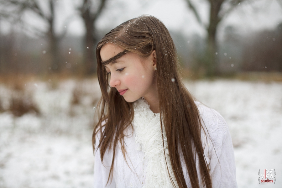 beautiful ethereal children's portrait photography, vintage winter family photography