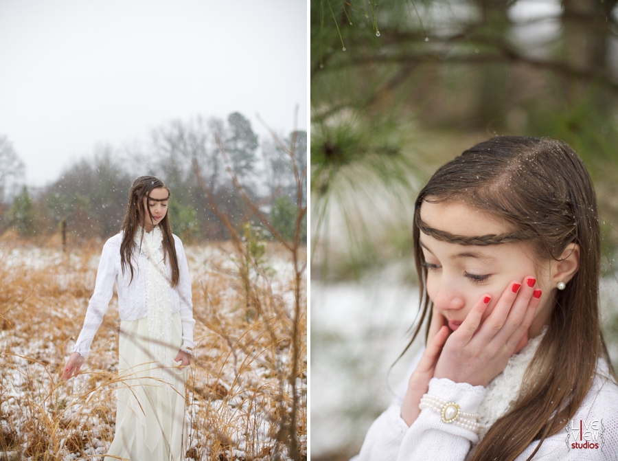 children's outdoor winter portraits, raleigh nc southern family photographers