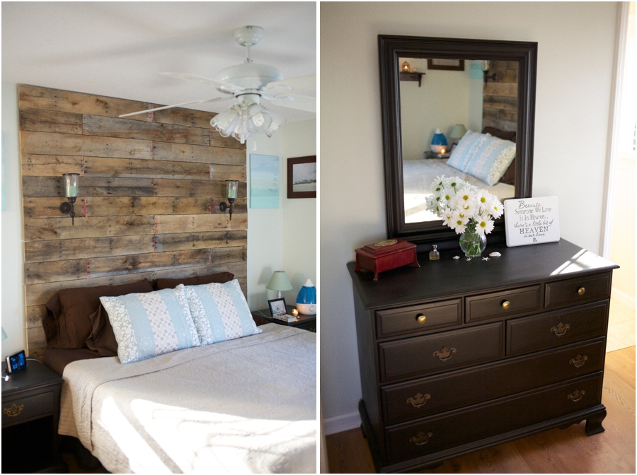 relaxing beach themed bedroom makeover, whitened sage wall color, modern vintage bedroom ideas