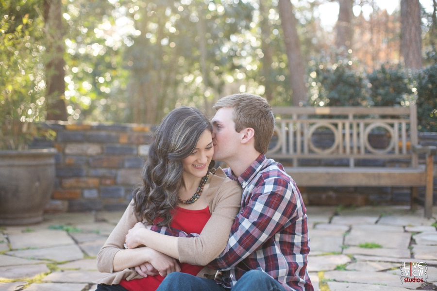 romantic garden engagement photography, raleigh nc