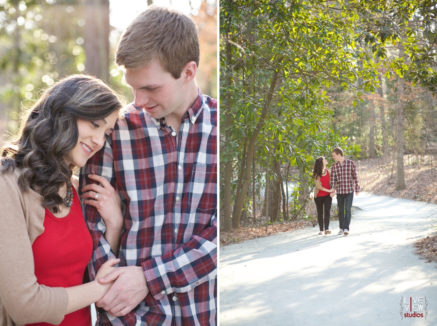 duke gardens engagement photography, raleigh nc couple's photographers