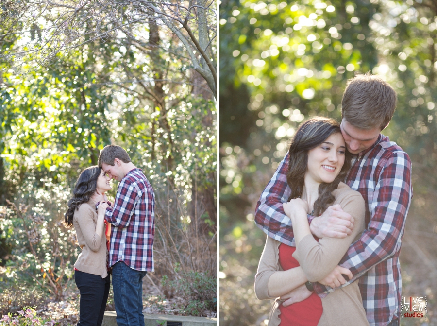 romantic garden engagement photography, southern couple's photographers, raleigh nc