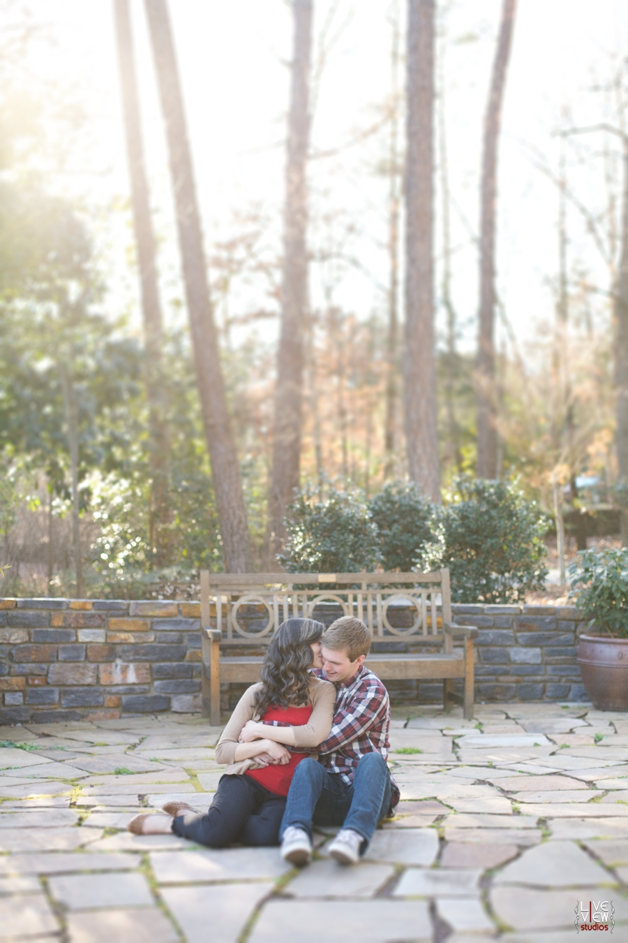 duke gardens engagement photography, raleigh nc engagement photographers