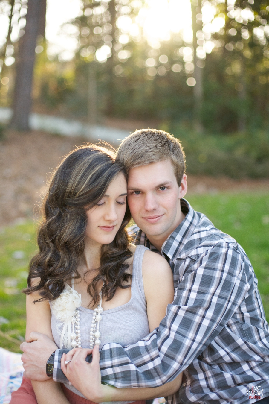 north carolina spring engagement photography