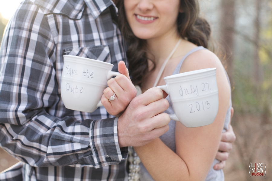coffee lovers save-the-date inspiration, cute engagement photography