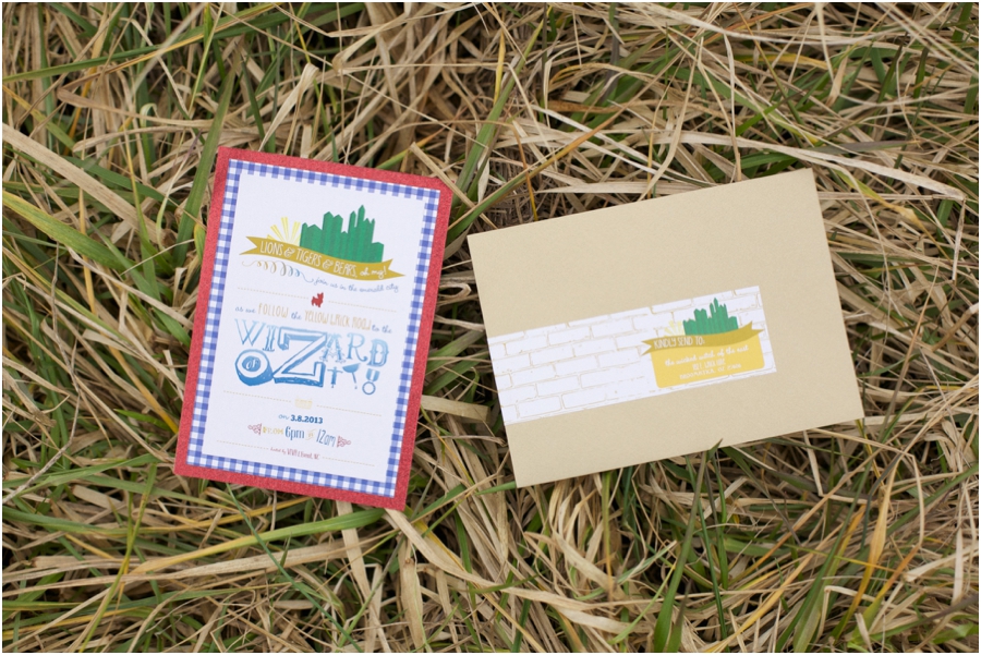 wizard of oz themed invitations, alternate wedding photography