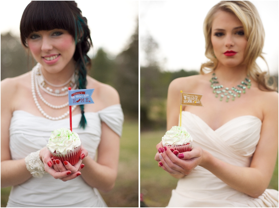 dorothy inspired bride, glinda the good witch bridal theme, oz the great and powerful inspired wedding photography