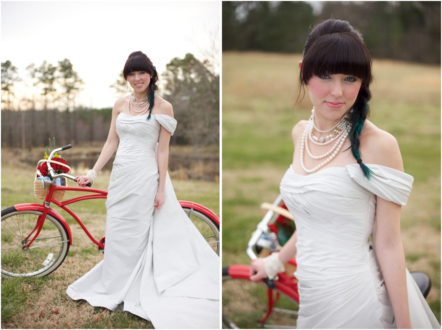 romona keveza couture wedding gowns, modern vintage bridal portrait photography, raleigh nc