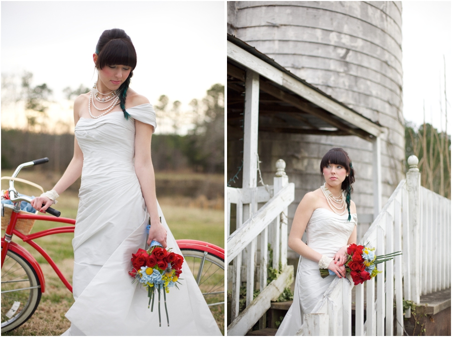 beautiful southern wedding photography, country bridal portraits