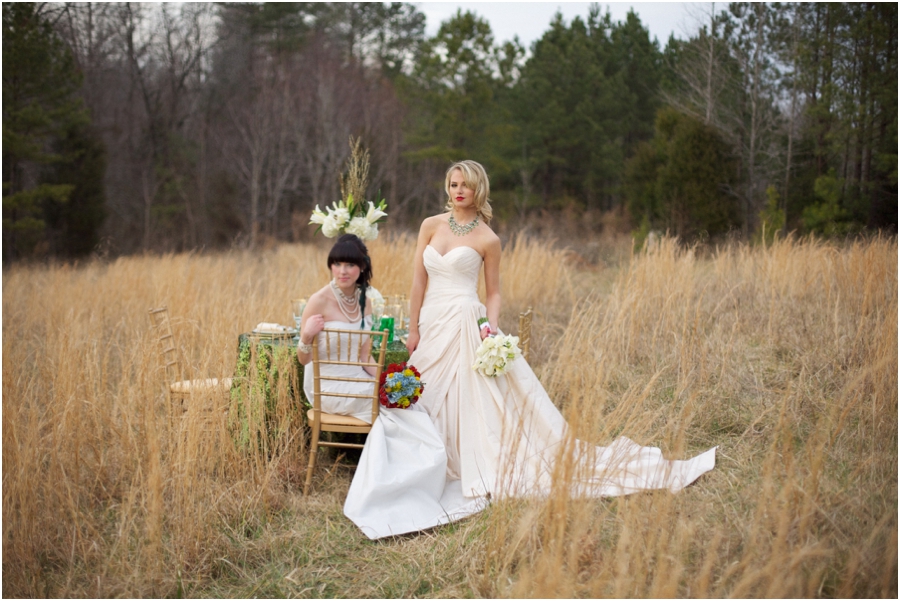 romona keveza couture wedding gowns, modern vintage bridal portrait photography, raleigh nc