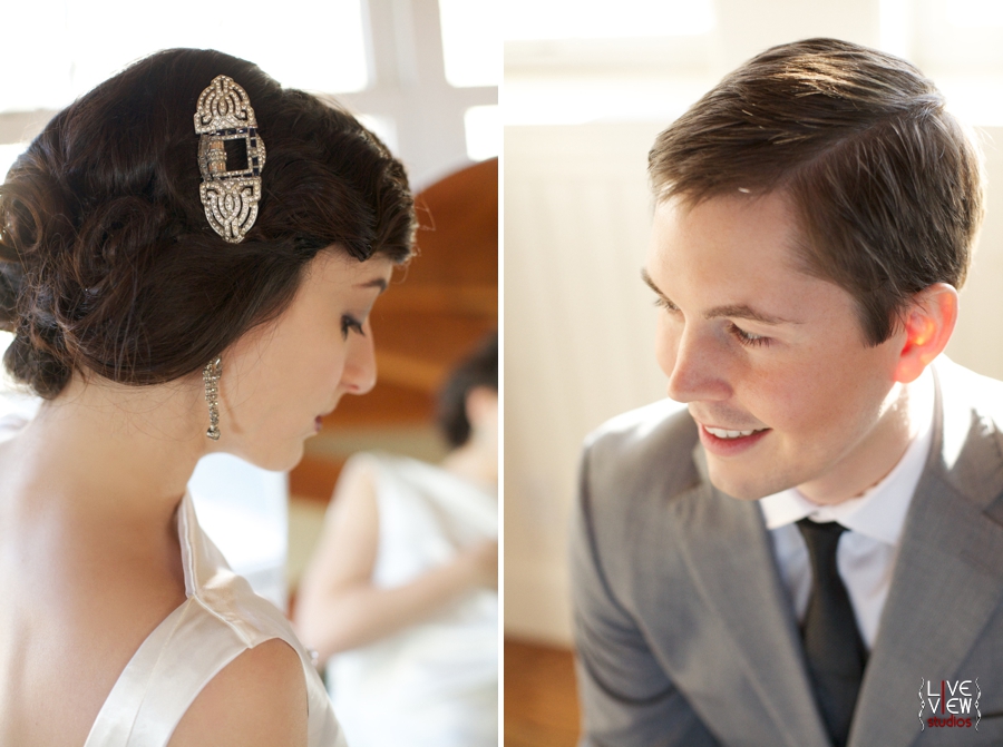vintage bridal jewelry by oh so curio, 20's inspired portrait photography