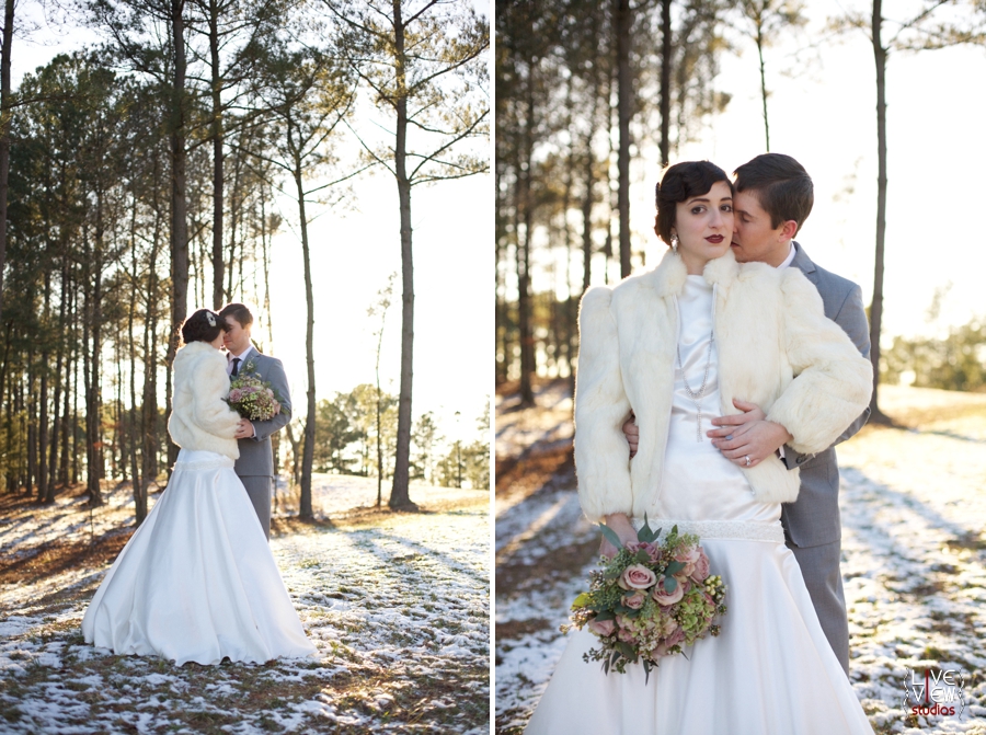 vintage winter wedding photography, 20s inspired wedding 