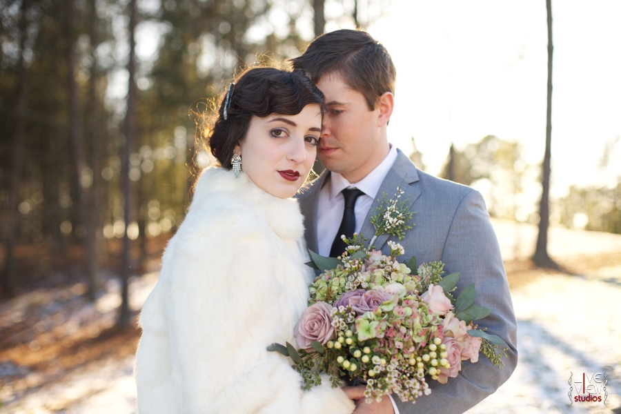 winter wedding photography, north carolina vintage wedding photographers