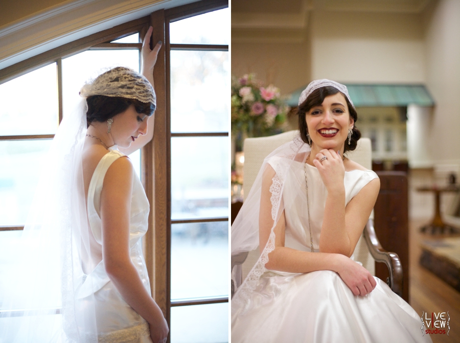 20s inspired bridal portraits, raleigh nc wedding photographers