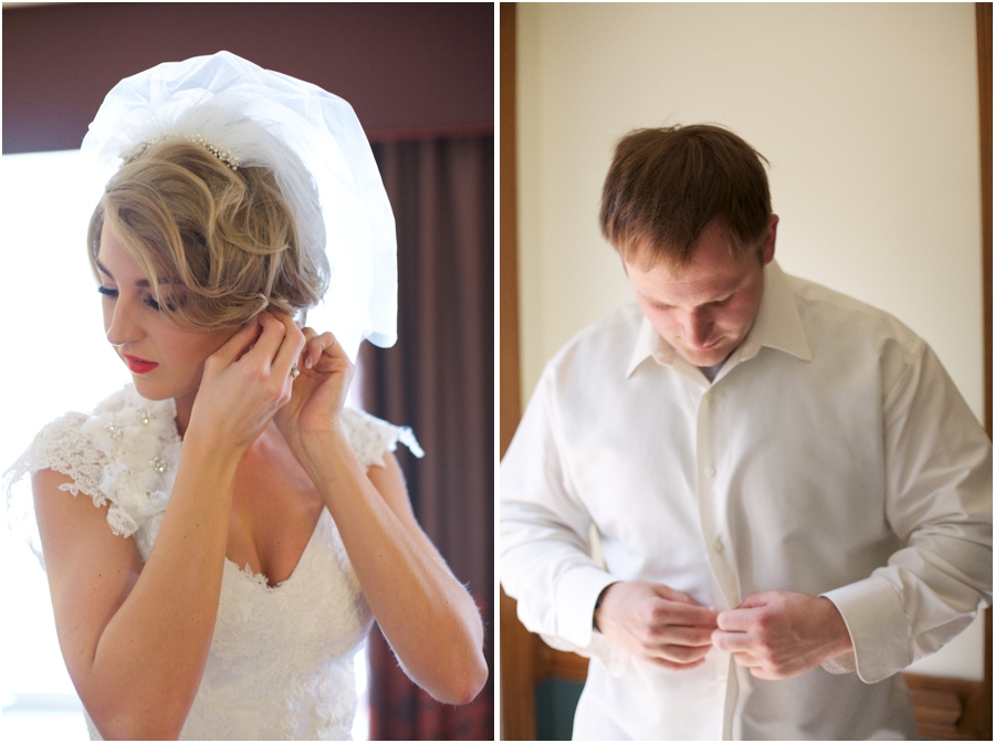 bride and groom getting ready for the wedding, southern wedding photographers, raleigh nc