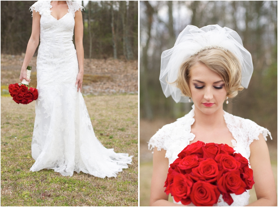 fuquay varina wedding photography, vintage bridal portraits