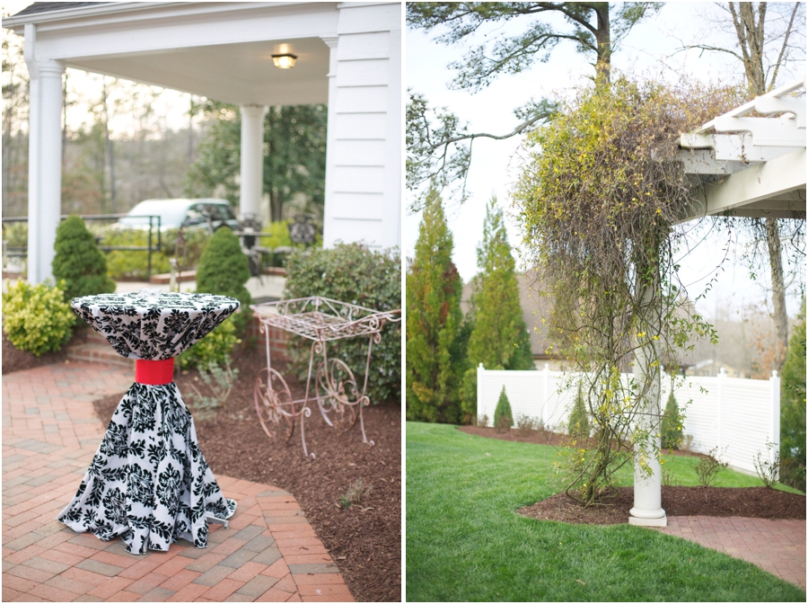 beautiful scenery at high grove wedding reception