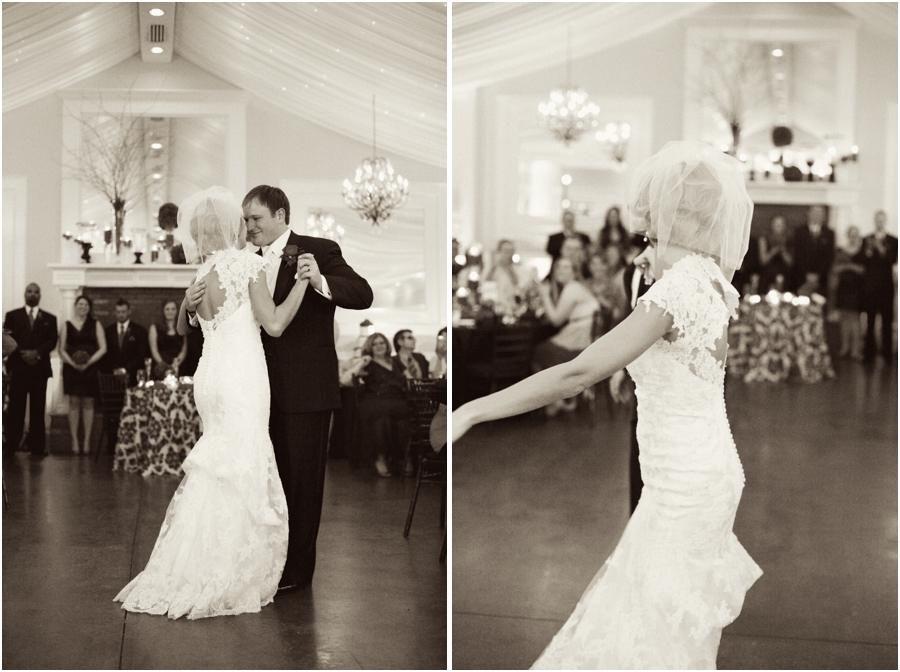 bride and groom dancing at wedding reception, vintage wedding photographers