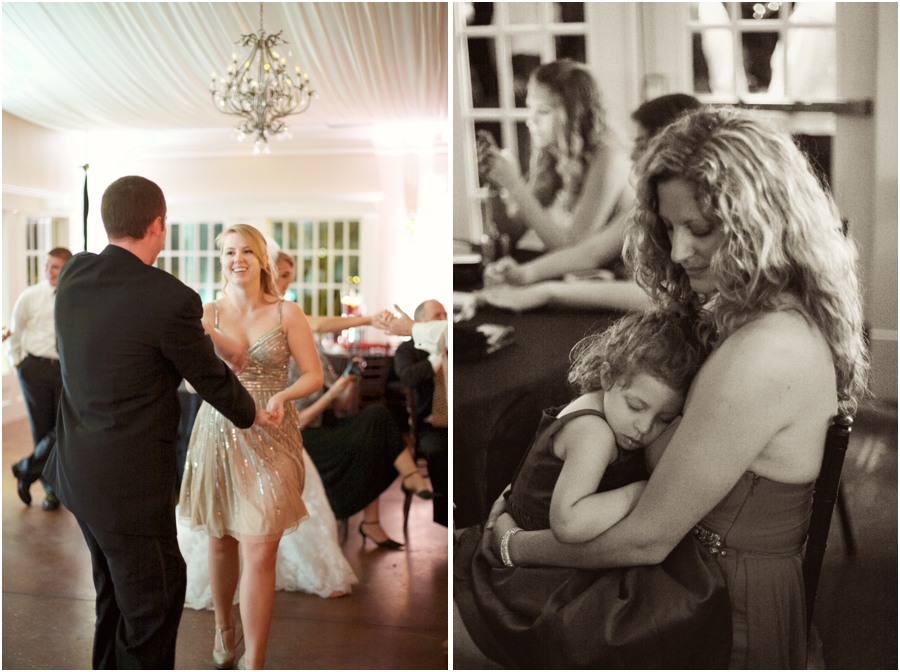 guests at high grove wedding reception, vintage wedding photographers