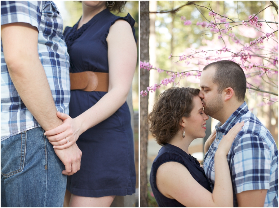 intimate spring engagement photography, southern couple's photographers