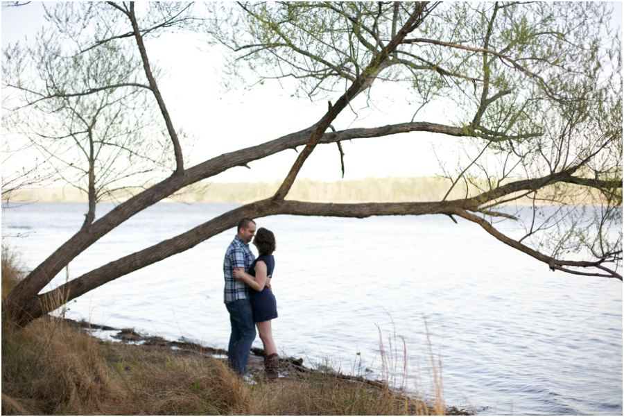 waterside engagement photography